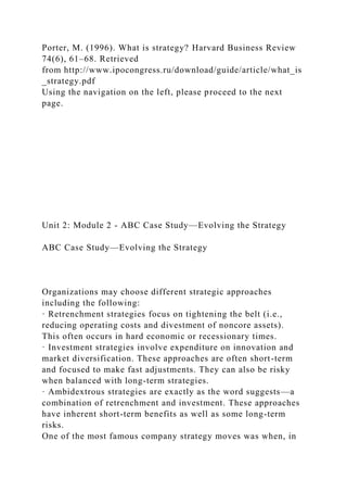 Page 1 of 2 Capstone Experience in Integration & Strategy  .docx