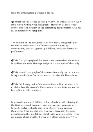 PAGE 1Sample Annotated Bibliography Student Name Here.docx | Children ...