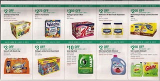$2 QfcEpON
SunChips Variety Pack
                          ° LIMIT 2
                                        $?75 0 COUPON  WITH

                                        Welch's Fruit Snacks
                                                                     ° LIMIT 4
                                                                                 $~50 0 COUPON    WITH

                                                                                 Kellogg's Special K Bars
                                                                                                           ° LIMIT 2
                                                                                                                        $? OF
                                                                                                                            COUPONWITH            ° LIMIT 3
                                                                                                                        Hellmann's OR Best Foods Mayonnaise
                                                                                                                                                                                 $?50 OFF °
                                                                                                                                                                                       COUPON      WITH           LIMIT 1

                                                                                                                                                                                 Nestle Nesquik Ready to Drink Chocolate
24   ct OR 30 ct                        80   ct                                  36 ct                                  640z                                                     Milk
Item 222651,571548                      Item 919157                              Item 190921                            Item 414, 26584                                          15/80z
Selection varies by location.                                                                                           Selection varies by location.                            Item 479775




                                                                                                                                ••
                                                                                                                                  M~!~"+s.;
                                                                                                                                                        ~




                                                                                                                                                        .B
                                                                                                                                                              "".OIGClJT1H(tW"




                                                                                                                                                         ~~~~"t::
                                                                                                                                                        f"t




$3 QfcEpON                ° LIMIT   2   $3 QfcEpON            ° LIMIT 2          $10            QfcEpON   ° LIMIT   2   $2 QfcEpON                ° LIMIT
                                                                                                                        Ultra Downy Fabric Enhancer
                                                                                                                                                              1                  $250 9rfcEpON
                                                                                                                                                                                 Gain Laundry Detergent
                                                                                                                                                                                                                 ° LIMIT 1

Sunny D with Sports Cap                 Kellogg's Jumbo Cereal Assortment        lams Dog Food
24/113    oz                            30/1.1    oz                             48 OR 50 Ib                            Item 483441,487784,532340,519667                         Liquid OR Powder
Item 680404                             Item 820858                              Item 557890,                           Selection varies by location.                            Item 531448, 531449, 234387, 566873, 502525,
                                                                                 557891, 557889,                                                                                 554269, 554270
                                                                                 557893,478785,                                                                                  Selection varies by location.
                                                                                 801477, 801559,
                                                                                 858016, 863157
                                                                                 Selection varies by
                                                                                 location.
 