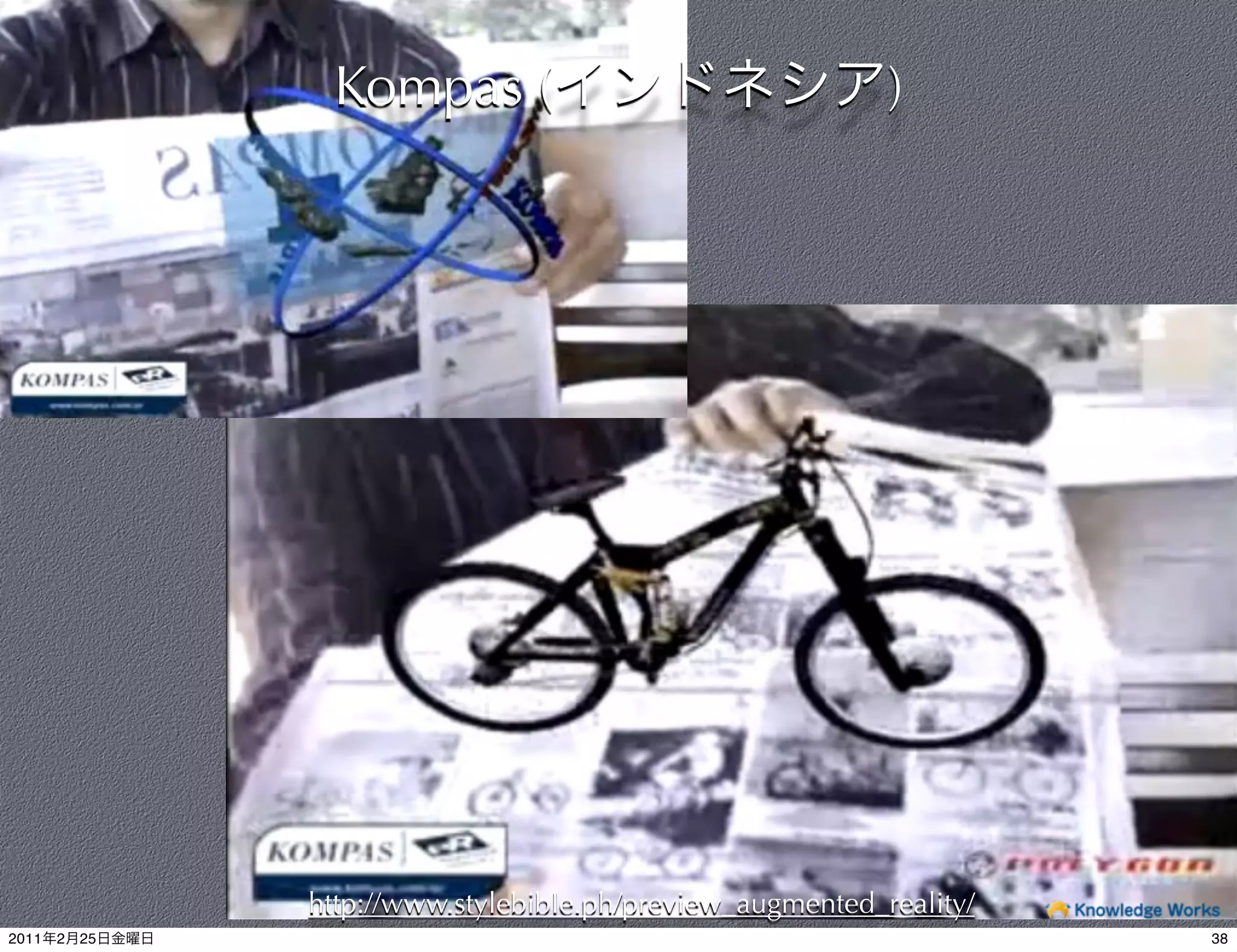 Kompas (                                   )




                http://www.stylebible.ph/preview_augmented_reality/
                                        38

2011   2   25                                                         38
 