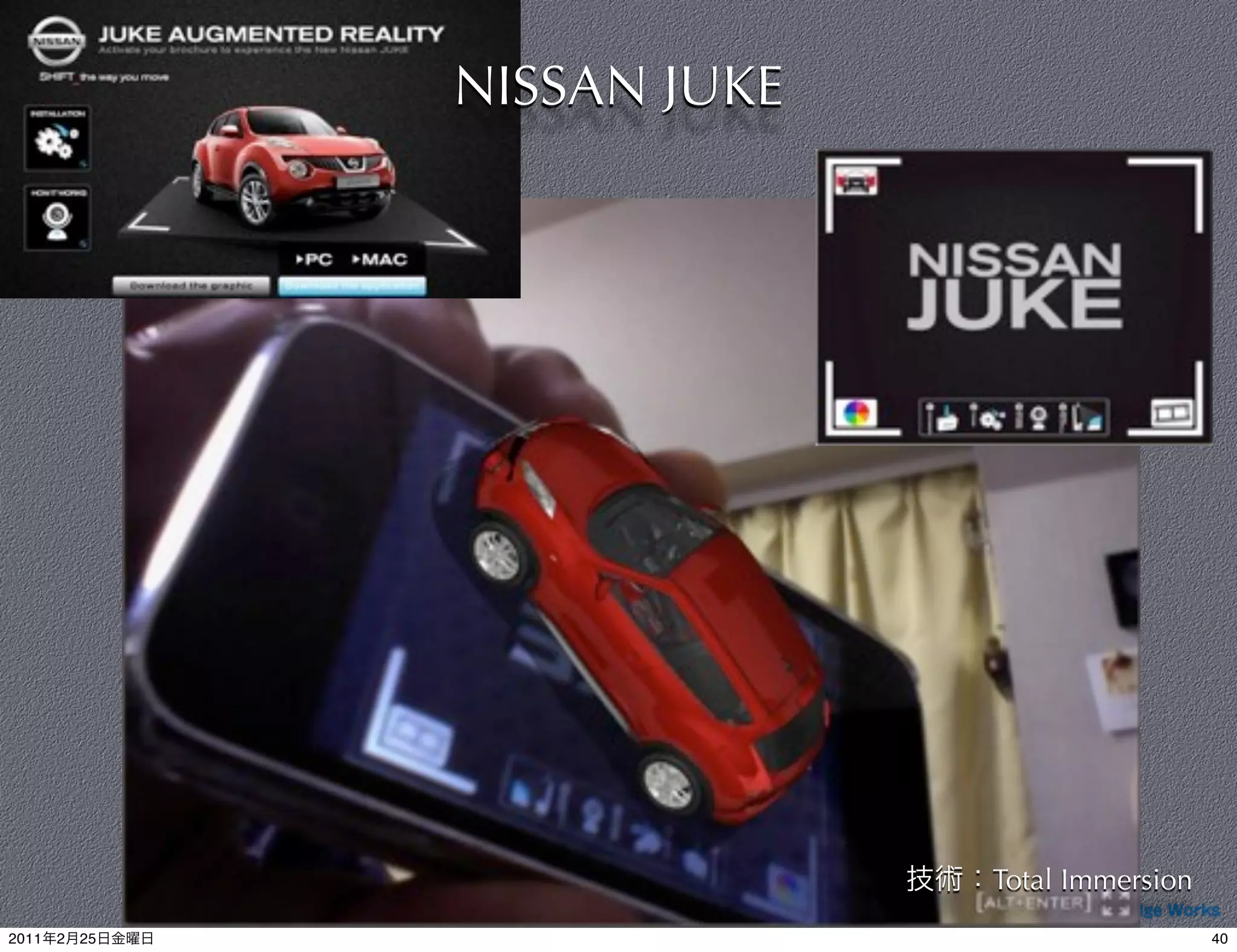 NISSAN JUKE




                              Total Immersion
                     40

2011   2   25                                   40
 