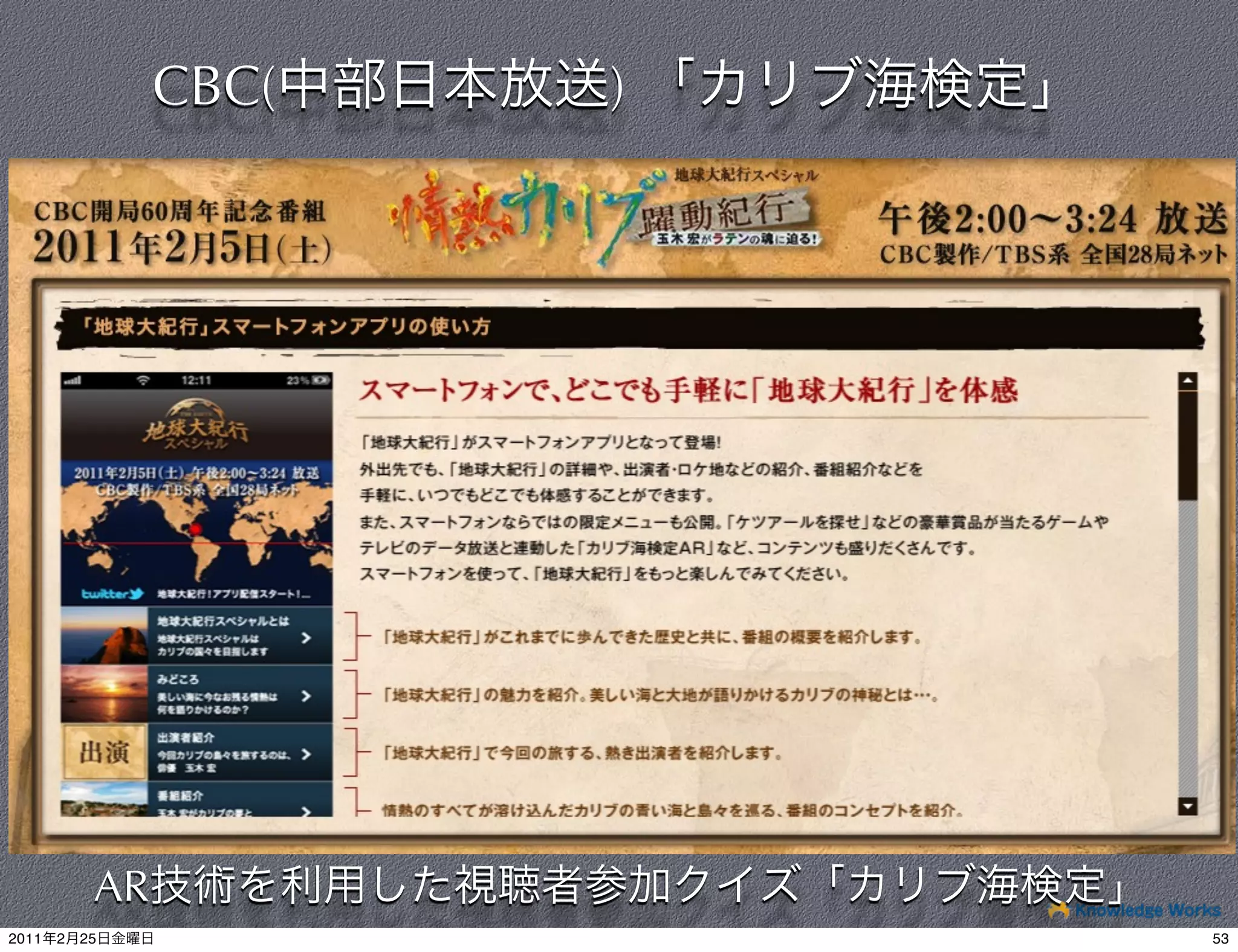 CBC(   )




            AR
2011   2   25               53
 