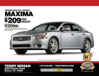 2011 Nissan Maxima Teddy Nissan Bronx, NY
