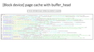 [Block device] page cache with buffer_head
 
