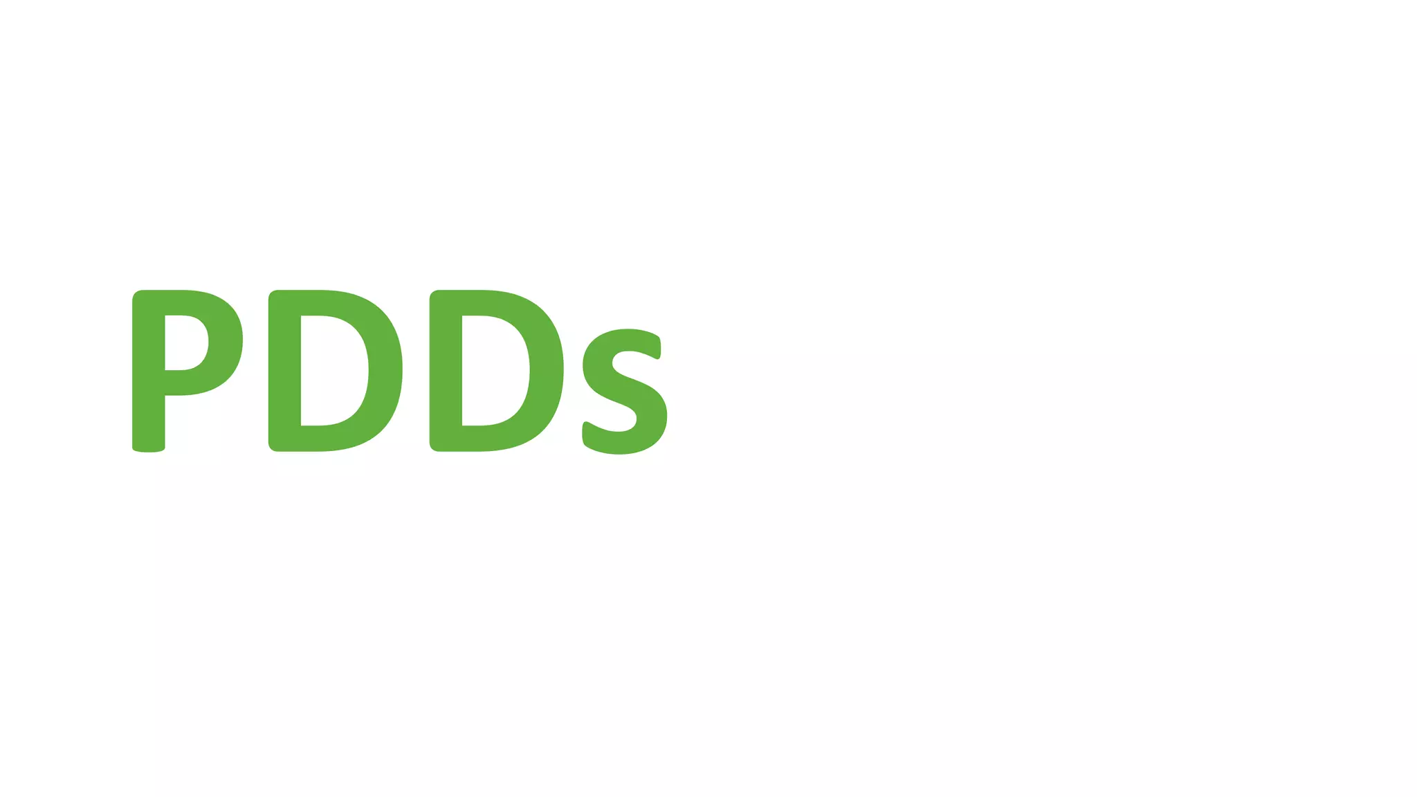 PDDs