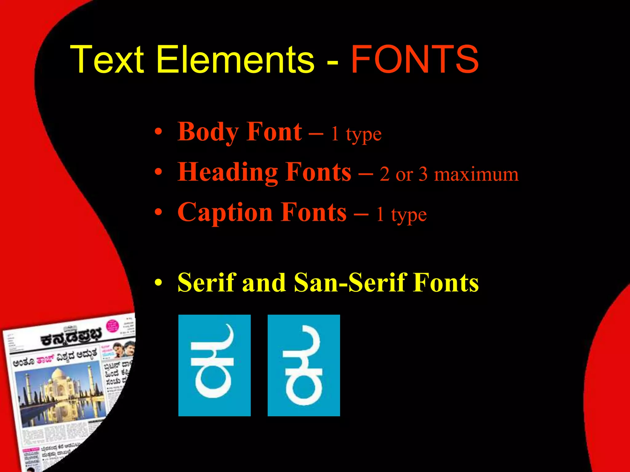 Text Elements - FONTSBody Font – 1 type