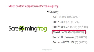 Mixed content opsporen met Screaming Frog
 
