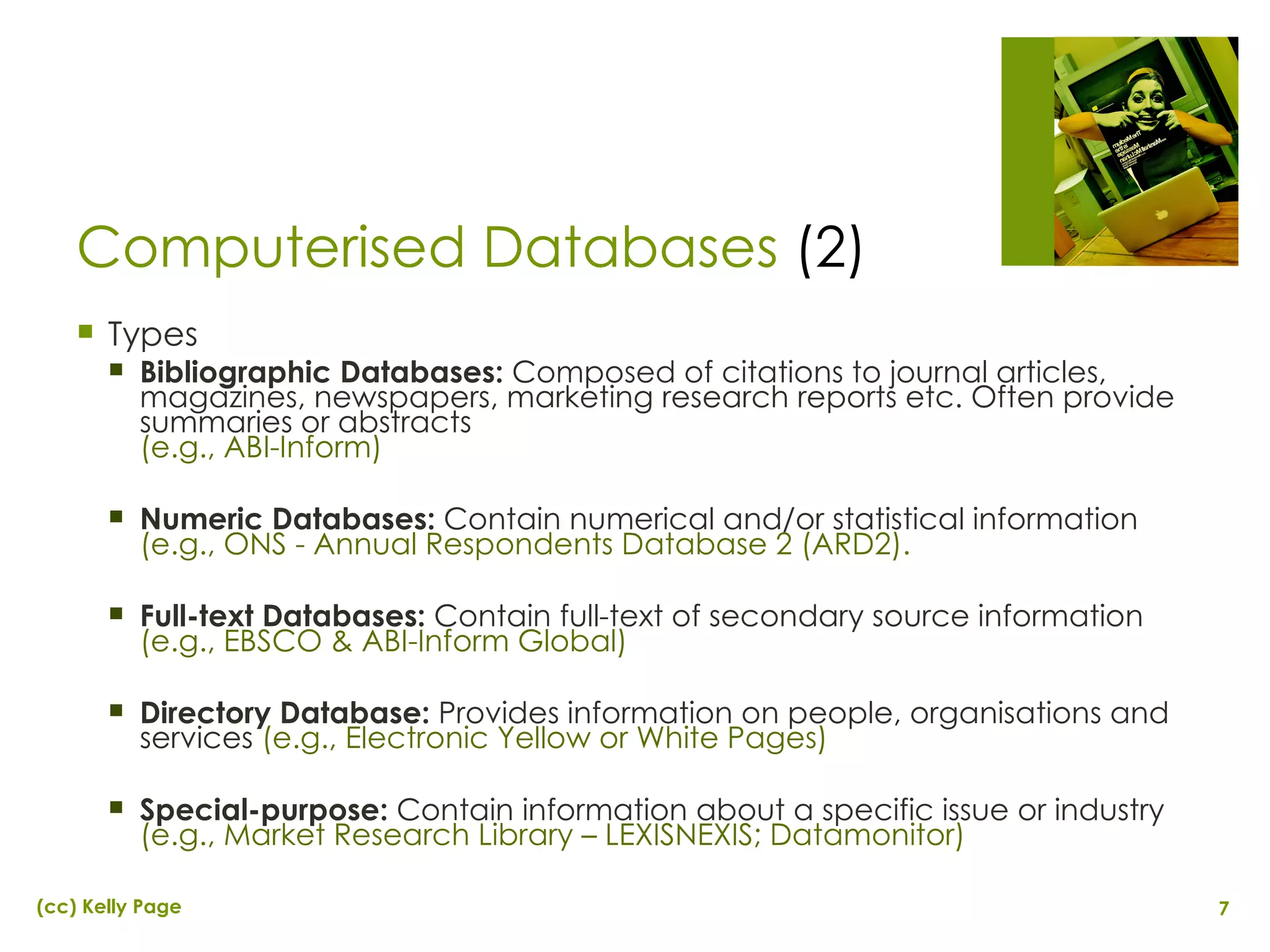 External Secondary Data Sources | PPT