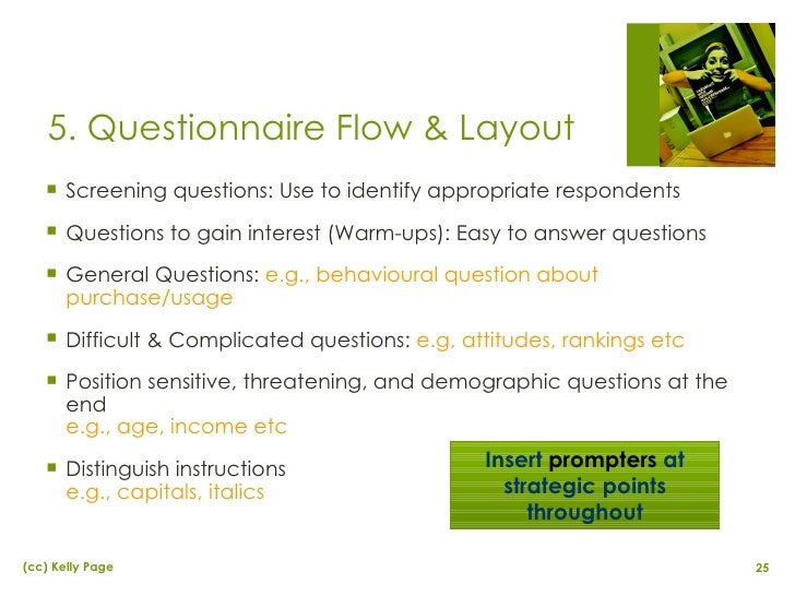 survey questionnaire design in applied marketing research