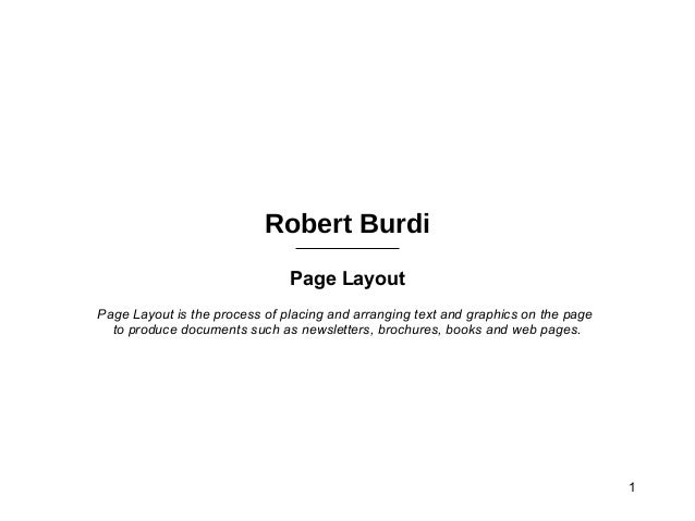 title page layout