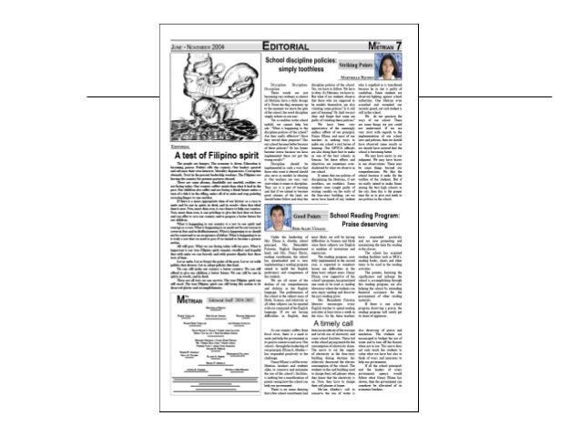 page layout final school paper layout