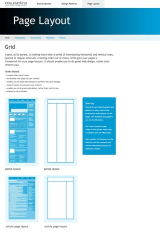 Page layout grid1