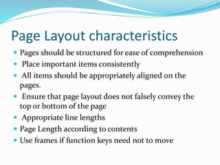 Page layout guidelines | PPTX | Desktop Publishing | Computer Software ...
