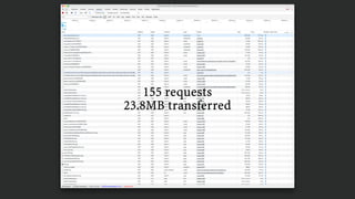 155 requests
23.8MB transferred
 