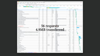 56 requests
4.9MB transferred
 
