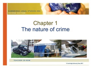 Chapter 1 The nature of crime 