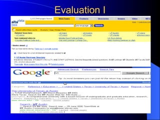 Evaluation I 