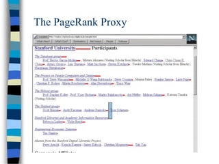 The PageRank Proxy
 