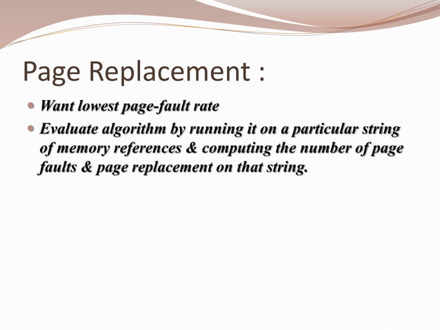 Page replacement algorithm | PPT