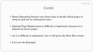 Page replacement algorithm | PPTX