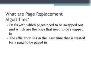 Page replacement algorithms | PPTX