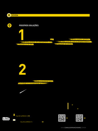 11www.canaldofranchising.com.br
Lucien Newton:
lucien@anewton.com.br
Márcio Iavelberg
marcio.iavelberg@bluenumbers.com.br
Links
Faça o download de modelo de DRE
http://bit.ly/MBA60-24 (1)
Assista o episódio do reality show Virada de Mestre
com o Centro Britânico de Franquias sobre a criação
do DRE http://bit.ly/MBA60-74 ou pelo QR Code (2)
(2)(1)
POSSÍVEIS SOLUÇões
DÚVIDA
Como saber se o DRE montado está completo e é eficiente?
1
Compare o que foi planejado e
o que está sendo realizado
Faça um comparativo entre o que
foi originalmente planejado com o que
está sendo praticado. Isso é feito por
meio de uma análise do planejamento orça-
mentário e do DRE. “Quando essa comparação
é feita, o dono da franquia também tem a pos-
sibilidade de encontrar alguma informação que
tenha deixado escapar na hora em que elabo-
rou o DRE. Geralmente, quando isso acontece,
aparecem despesas relacionadas com o cus-
to variável”, afirma Márcio Iavelberg, da Blue
Numbers.
2
Faça análises detalhadas
de cada linha dos
demonstrativos
Existem dois tipos de análise: a hori-
zontal e a vertical. A primeira auxilia a
identificar a proporção entre o aumento ou a di-
minuição das vendas e as respectivas contas de
custos e despesas. Ela ajuda a monitorar a pro-
dutividade e a rentabilidade da empresa. Cada
um dos itens deve ser com-
parado com ele mesmo em
períodos anteriores (pode
ser um mês, um trimestre,
12 meses, etc.) Por exemplo: a comparação do
que foi vendido em março de 2014 em relação a
fevereiro e janeiro do mesmo ano. Ou em relação
a março de 2013.
Já a análise vertical verifica quanto, percentu-
almente, cada conta de custo ou despesa impacta
no resultado de vendas. A ideia é verificar o im-
pacto de cada conta de receita ou despesa sobre o
faturamento. “Muita gente no mercado usa como
referência o faturamento líquido. Eu tenho como
referência o bruto, pois também acho interessan-
te acompanhar a evolução da carga tributária so-
bre os resultados da empresa”, diz Iavelberg.
Ao longo do tempo, o gestor pode monitorar se os
percentuais permanecem estáveis e sob controle.
No caso do setor de franquias isso funciona mui-
to bem, pois há parâmetros estabelecidos pelas
franqueadoras.
“Por exemplo, a franqueadora pode indicar que
o aluguel não deve representar mais que 10% do
faturamento de uma unidade. Mas o empreende-
dor percebe que está gastando 15% com o alu-
guel. Há algumas saídas, como renegociar com
o proprietário ou aumentar as vendas, por exem-
plo”, diz Iavelberg.
Se as duas análises retratarem de maneira fiel a
situação financeira da unidade, esse é um ótimo
sinal de que o DRE é eficiente e foi bem montado.
 