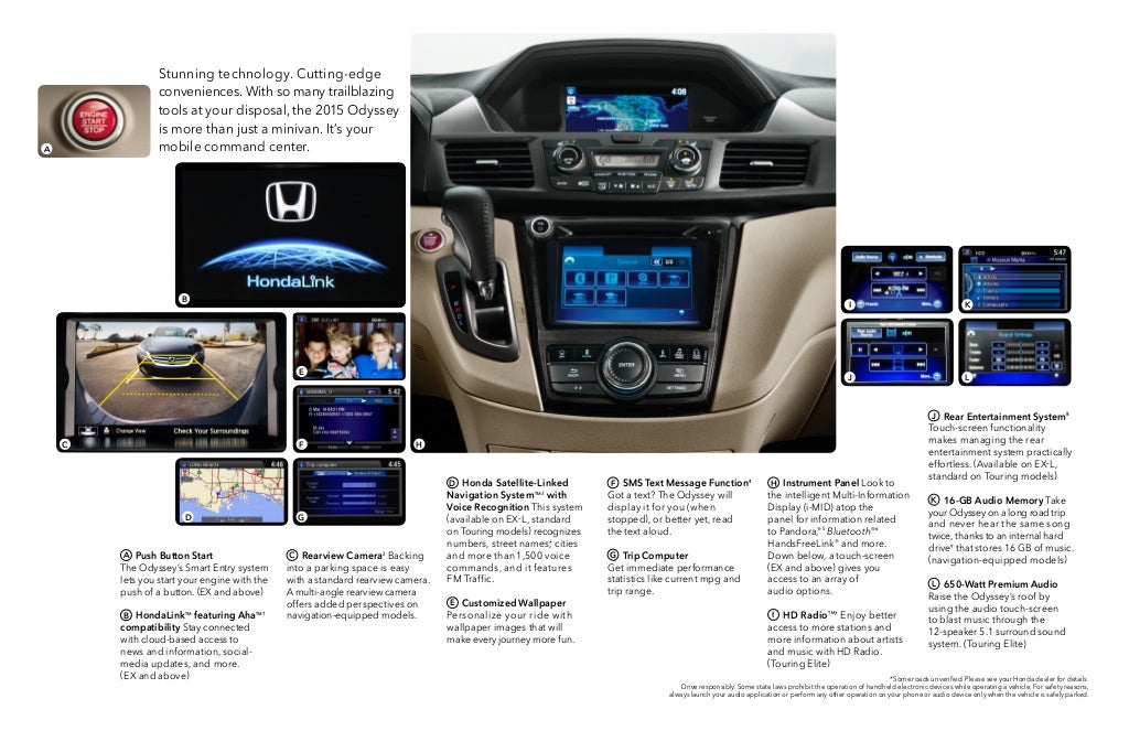 2015 Honda Odyssey Brochure | Jackson MS area Honda Dealer
