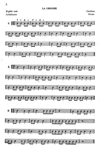 Pages 1 à 7 de etude rythmes -   dante agostini solfege rythmique n°1