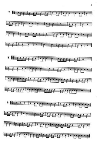 Pages 1 à 7 de etude rythmes -   dante agostini solfege rythmique n°1