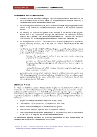 Spanish National Biobank Network Strategic Plan | PDF