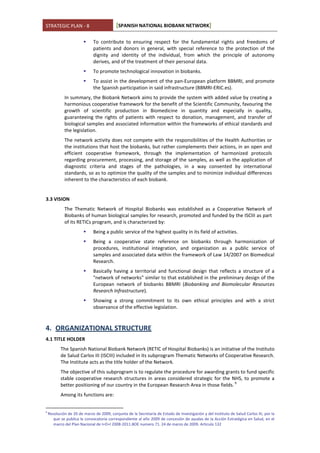 Spanish National Biobank Network Strategic Plan | PDF