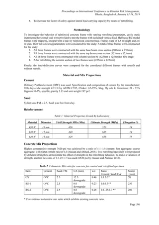 Cyclic Load Test on Beam-Column Behavior of Portal Frame Strengthening ...