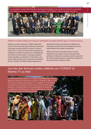 Visits and on-station activities 2013 (French)