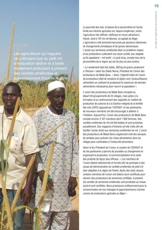 Made Bane Farmers Union of Falwel: moving beyond subsistence farming (French)