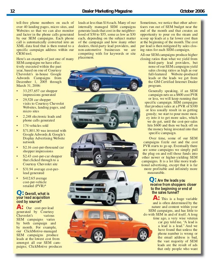 Automotive SEM by Ralph Paglia