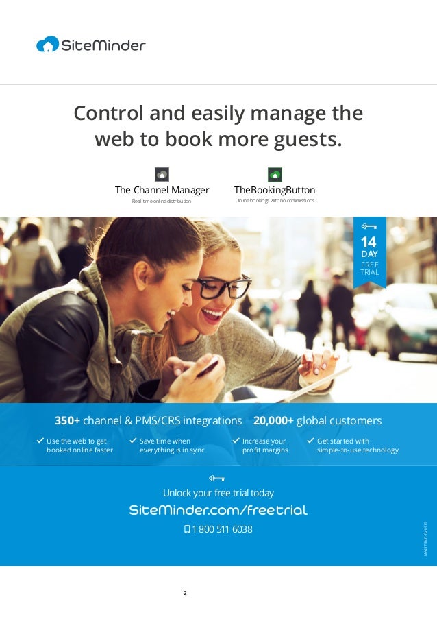 2
Control and easily manage the
web to book more guests.
MA217-Skift-fp-0915
Unlock your free trial today
1 800 511 6038
D...