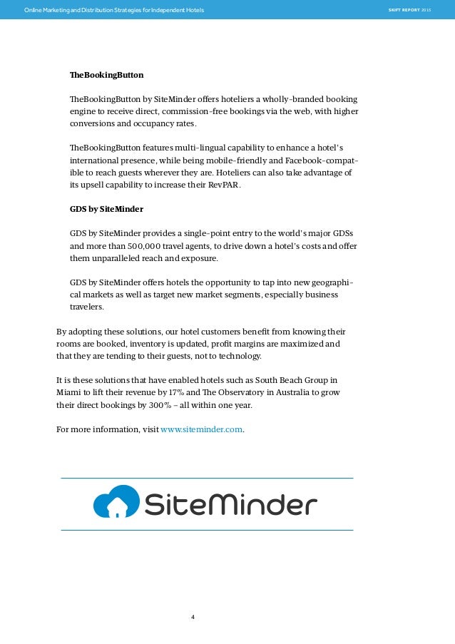 TheBookingButton
TheBookingButton by SiteMinder offers hoteliers a wholly-branded booking
engine to receive direct, commis...