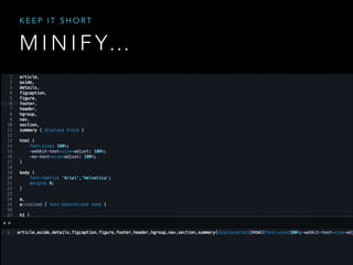 KEEP IT SHORT

M I N I F Y…

 