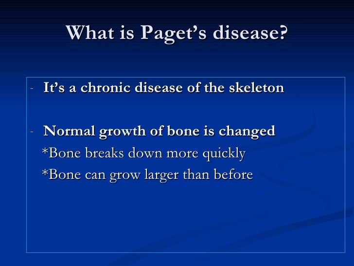 Paget’S Disease Of Bone