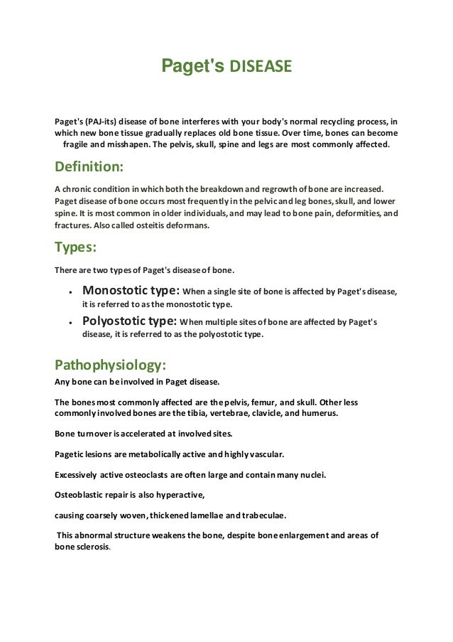 Pagets disease PDF
