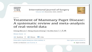 management of Pagets disease of breast .pptx
