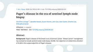 management of Pagets disease of breast .pptx