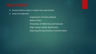TREATMENT
 Inactive lesions doesn’t require any intervention
 Goals of treatment:
Suppression of Active disease
Relief o...