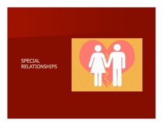 SPECIAL
RELATIONSHIPS
 