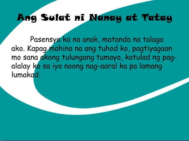 Matatanda Typing Examples Paggalang sa matatanda | PPTX