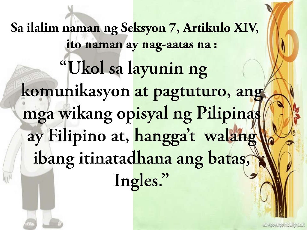 Paggamit ng Wikang Filipino