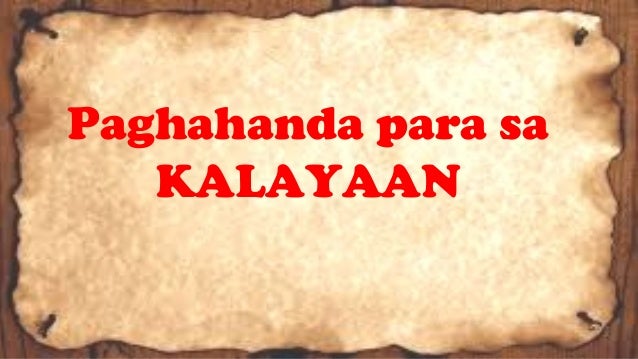 Paghahanda para sa kalayaan