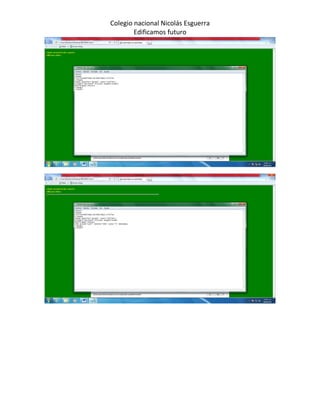 Colegio nacional Nicolás Esguerra
        Edificamos futuro
 