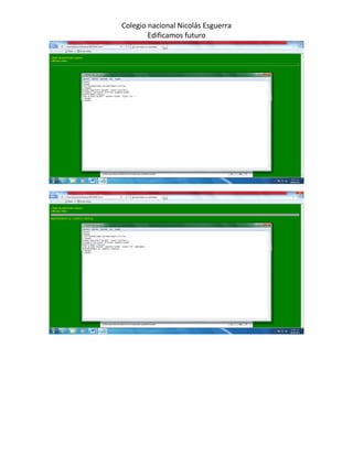 Colegio nacional Nicolás Esguerra
        Edificamos futuro
 