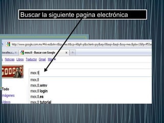 Buscar la siguiente pagina electrónica 